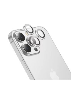 Защитное стекло для камеры Apple iPhone 14 Pro 14 Pro Max V12 plus 3D серебро Hoco