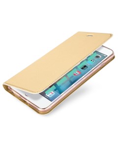 Чехол книжка для iPhone 5 5S SE Max Skin Series золотой Dux ducis