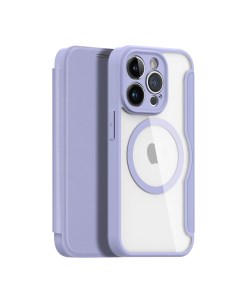 Чехол книжка для iPhone 14 Pro 6 1 with MagSafe фиолетовый Dux ducis