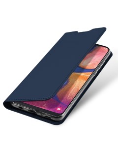 Чехол книжка для Samsung Galaxy A20E 2019 SM A202FD Skin Series синий Dux ducis
