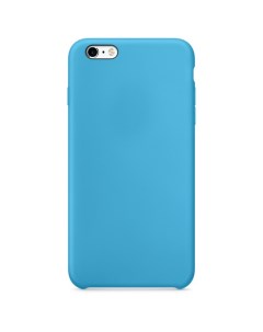 Силиконовый чехол Silicone Case для iPhone 6 6S ярко голубой Grand price