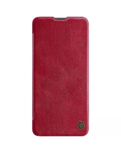 Кожаный чехол книжка Nillkin Leather Qin для Redmi Note 11 Pro 5G global красный Xiaomi