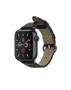 Ремешок для часов Apple Watch 40мм кожаный черный Native union