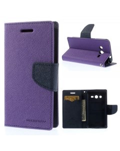 Чехол Fancy Diary series для Samsung G355 Galaxy Core 2 Фиолетовый Синий Mercury