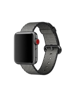Ремешок для Apple Watch 38 mm Woven Nylon черно белый Alpen