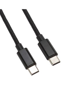 USB C кабель LP USB Type C Power Delivery 18W в текстильной оплетке черный коробка Liberty project