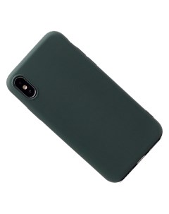 Чехол для Apple iPhone X iPhone Xs силиконовый Soft Touch 2 темно зеленый Promise mobile