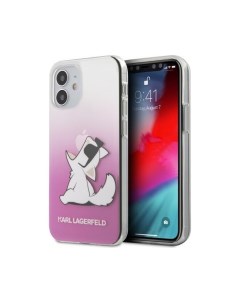 Чехол Karl Lagerfeld Choupette Fun iPhone 12 mini Розовый Cg mobile