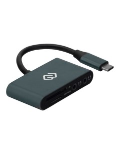Картридер CR CP2513 G Silver USB Type C Digma