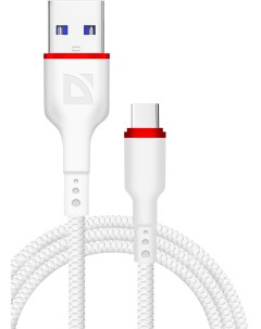 Кабель USB Type C F156 TypeC 1 м белый Defender