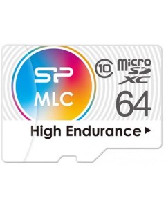 Карта памяти Micro SDXC High Endurance 64GB Silicon power