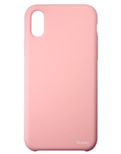 Чехол Velvet для iPhone X XS нежно розовый Olmio