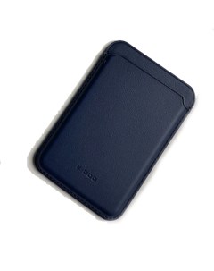 Чехол визитница Leather Wallet Magsafe темно синий K-doo