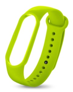 Ремешок силиконовый для фитнес браслета Xiaomi Mi Band 5 зеленый Aks-guard