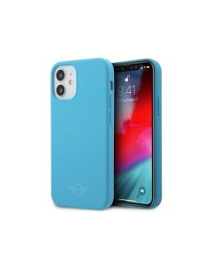 Чехол MINI Liquid Silicone Laser logo iPhone 12 mini Голубой Cg mobile