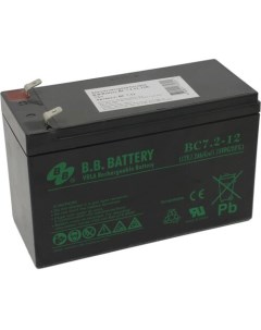 Аккумулятор для ИБП 7 2 А ч 12 В Bb battery
