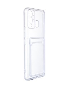 Чехол для Infinix HOT 12 Play Pocket Silicone с карманом Transparent ACS55391 Neypo