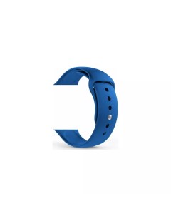 Ремешок силиконовый для Apple Watch 44мм синий Nobrand