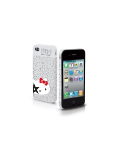 Чехол для Iphone 4 4S белый с рисунком Hello Kitty Kiss Sbs