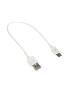 Кабель EX K 1392 USB Type C силиконовая оплетка 2 4А 0 25 м белый Exployd