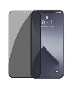 Комплект защитных стекол для iPhone 12 mini 0 3мм Черное SGAPIPH54N TG01 Baseus