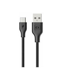 Кабель Classic EX K 484 USB Type C 1 м черный Exployd