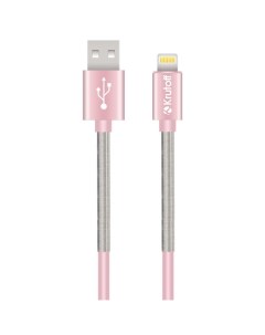 USB кабель Lightning Spring 1m розовый Krutoff
