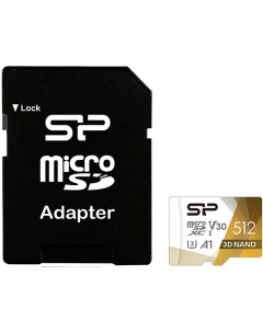 Карта памяти Superior Pro microSDXC 512GB SP512GBSTXDU3V20AB Silicon power