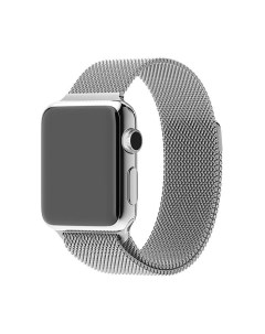 Ремешок для Apple Watch миланская петля 42 44 45 мм серебро Deshome