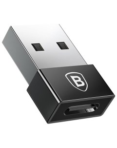 Адаптер Type C female to USB male adapter converter Black CATJQ A01 Baseus