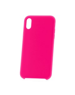 Чехол для Apple iPhone XS Max Slim Silicone 2 ярко розовый Derbi