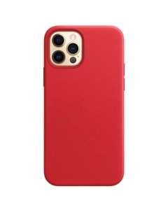 Чехол leather case magsafe для iphone 12 mini 5 4 2 красный Ademar