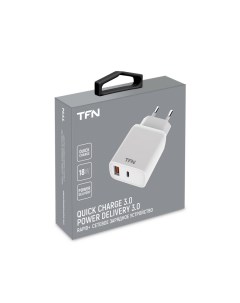 Сетевое зарядное устройство Rapid 1 USB 1 USB Type C WCRPD18WQCPDWH white Tfn