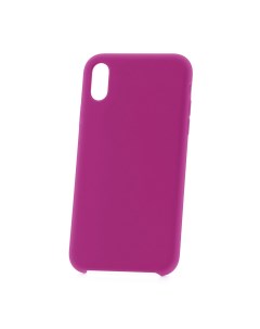 Чехол для Apple iPhone XS Max Slim Silicone 2 темно розовый Derbi