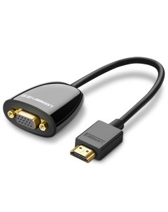 Адаптер HDMI VGA 0 25м черный 40253_ Ugreen