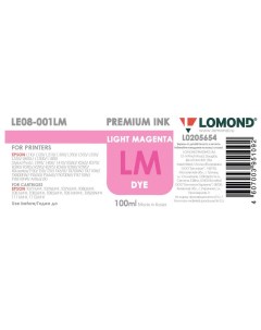 Чернила для струйного принтера LE08 001M красные Lomond
