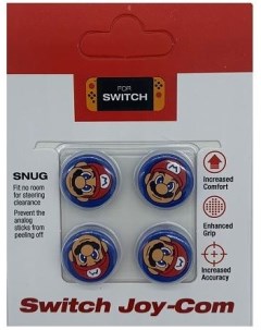Накладка на стик для геймпада Cover for Stick Silicon Mario для Nintendo Switch Nobrand