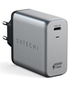 Сетевое зарядное устройство 100W USB C PD Wall Charger ST UC100WSM EU Space Grey Satechi