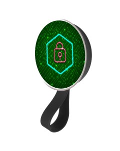 Кольцо держатель с зеркалом для телефона Кибер Кибер безопасность Krutoff