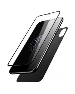 Комплект защитных стекол для iPhone XS Max Glass Film Set Black SGAPIPH65 TZ01 Baseus