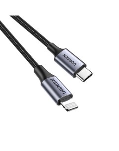 Кабель US304 60761 USB C to Lightning M M 2 м черный Ugreen