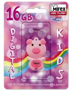 Флешка Pig 16ГБ Pink 13600 KIDPIP16 Mirex