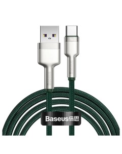 Дата кабель Cafule Series Metal USB Type C 40W 2 м Green CATJK B06 Baseus