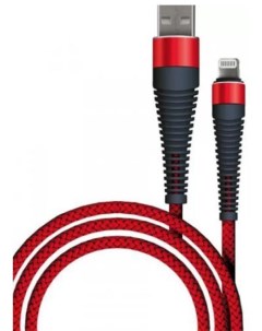 Кабель USB Lightning 3А 1 м красный 50185 Borasco