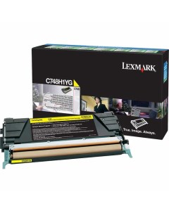Картридж для лазерного принтера C748H1YG Yellow оригинал Lexmark