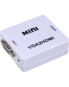 Переходник HDMI G VGA G конвертер белый Радиосфера