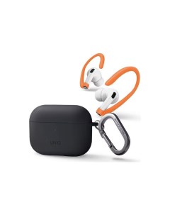 Чехол NEXO Liquid silicone Sports ear hooks для AirPods Pro 2 Серый Uniq