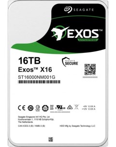 Жесткий диск Exos X16 16ТБ ST16000NM001G Seagate