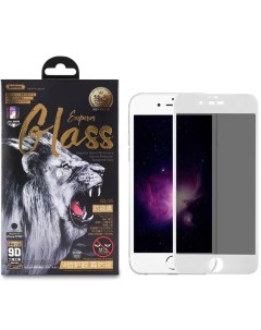 Защитное стекло для iPhone 7 Plus 8 Plus антишпион Emperor Series 9D GL 35 Белое Remax