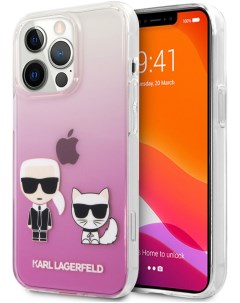 Чехол CG Mobile PC TPU Karl Choupette iPhone 13 Pro Max Розовый градиент Karl lagerfeld
